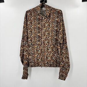 Collina Strada Relaxed Fit Cheetah Animal Print Jacket Size XS